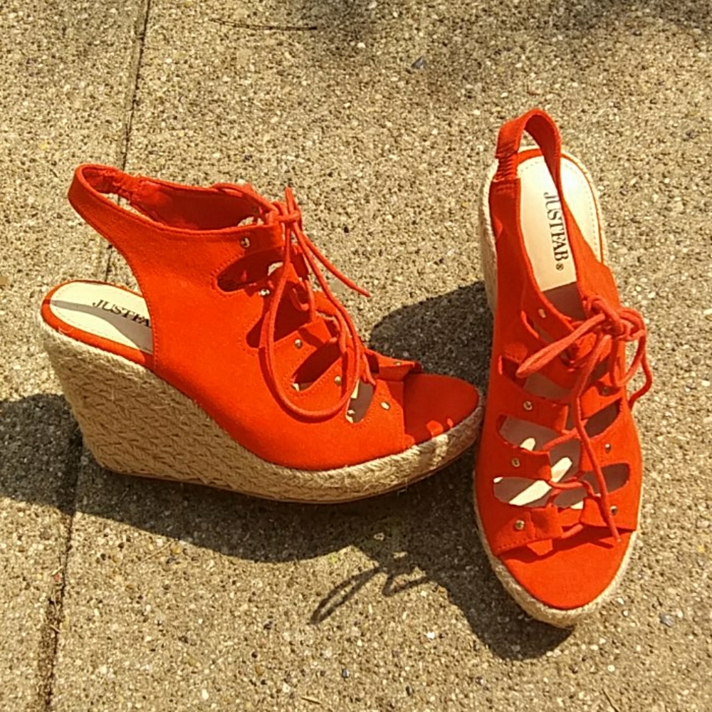 Just Fab Espadrille Wedges